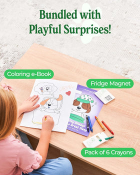 Official adoption certificate fosters naming and storytelling skills.