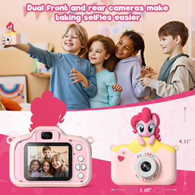 My Little Pony Kids Camera 50+ live stickers personalize every captured moment.