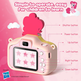 My Little Pony Kids Camera 2.0-inch IPS screen offers eye-friendly viewing for young photographers.