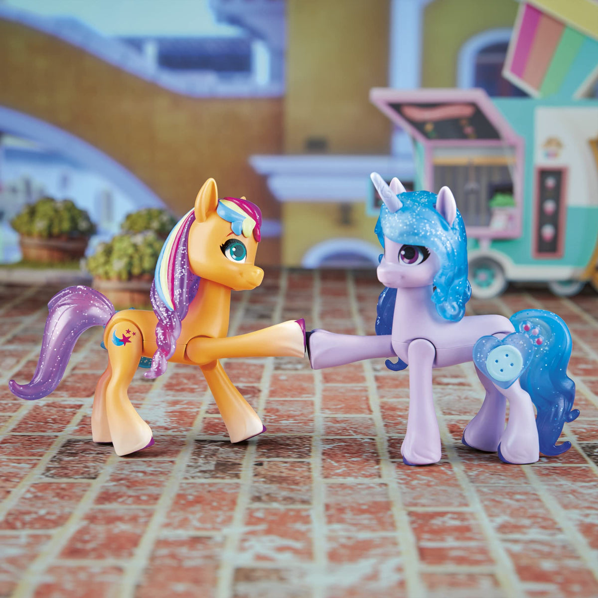 My Little Pony Zipp Storm figure with Cutie Mark charm for action-packed stories.