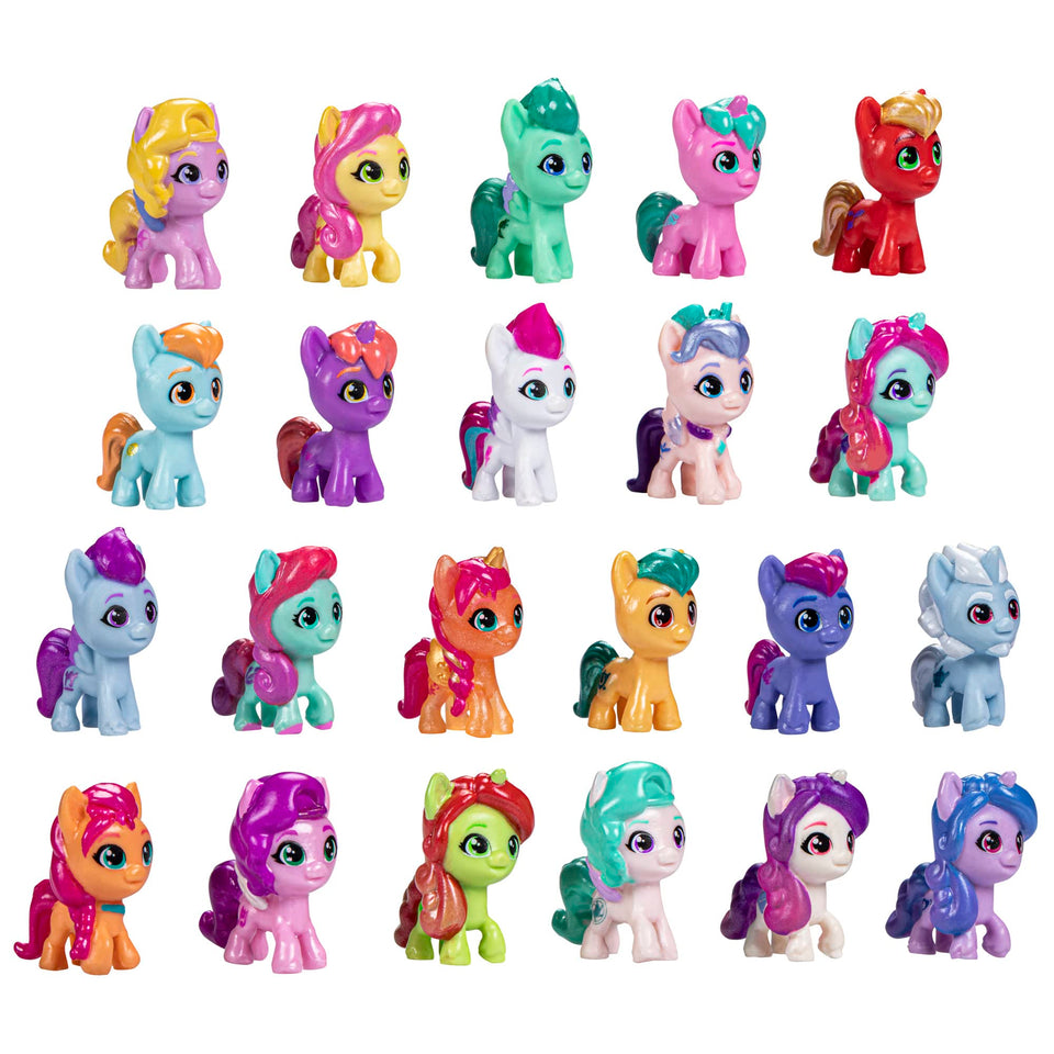 My Little Pony Mini World Magic collection of 22 figures for imaginative play.