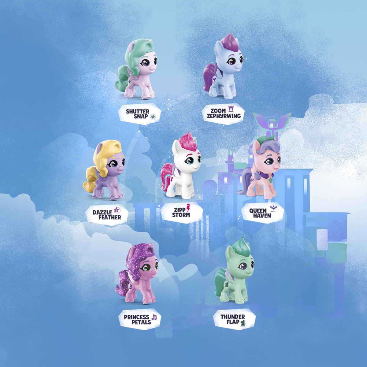 My Little Pony Queen Haven mini-figure for royal-sized storytelling moments.