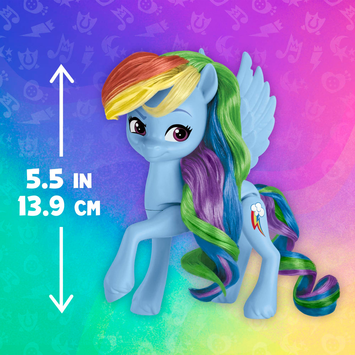 My Little Pony Rainbow Celebration Minty figure with rooted hair for nostalgic fun