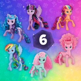 My Little Pony Rainbow Celebration Pinkie Pie figure with vibrant mane for playful moods