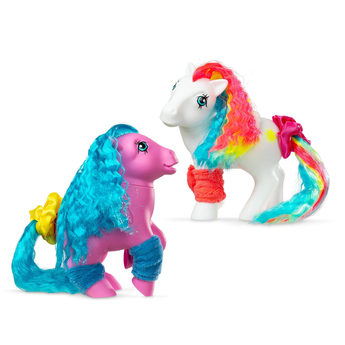 Starshine neon-crimped hair pony ready for styling with Totally Rad collection.