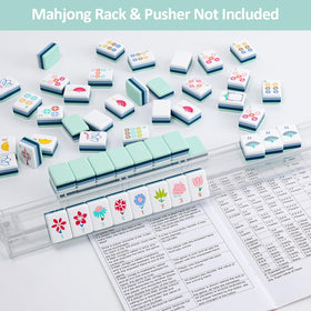 My Mahjong Trove dice and chips prepared for random draw rules