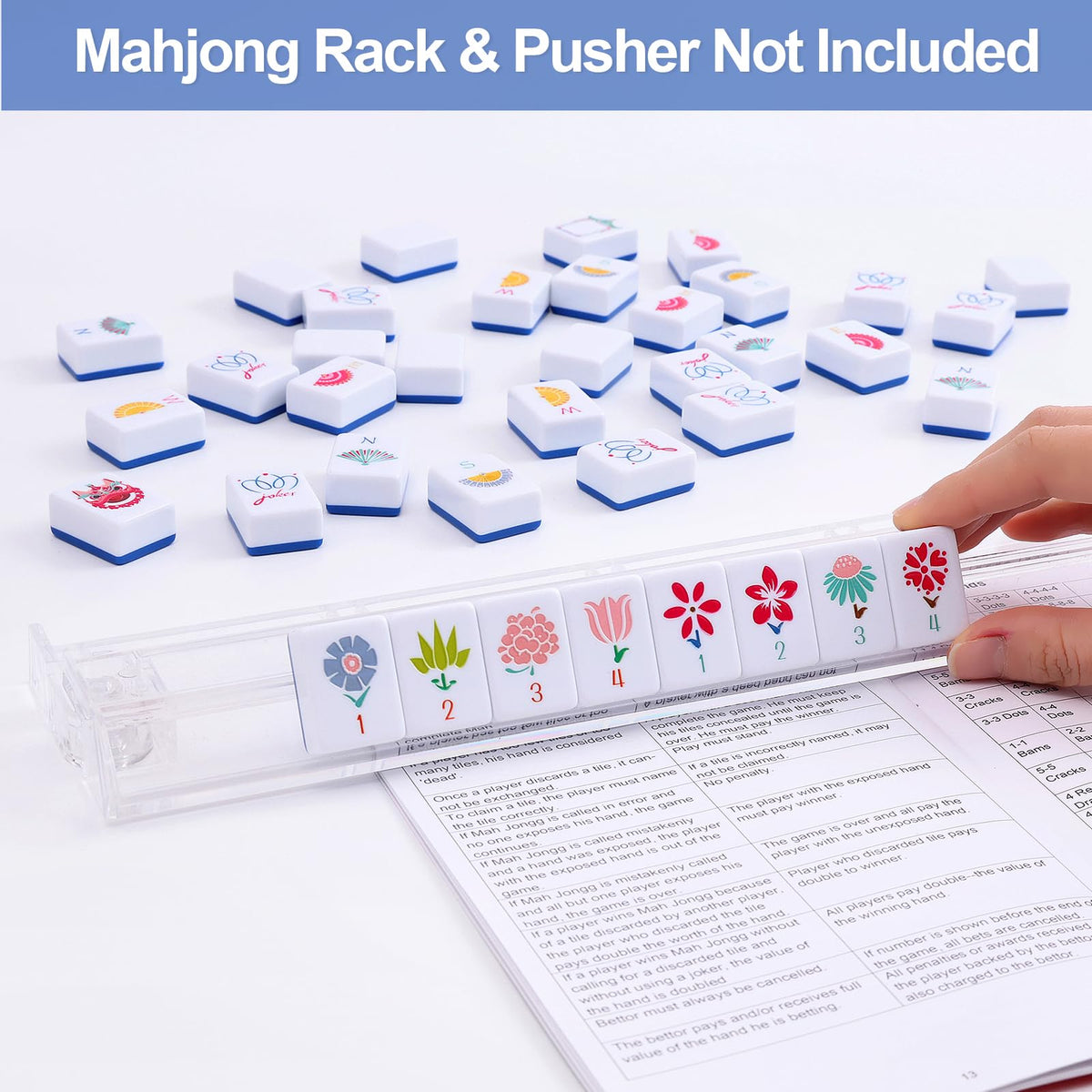My Mahjong Trove melamine tiles close-up showing durability