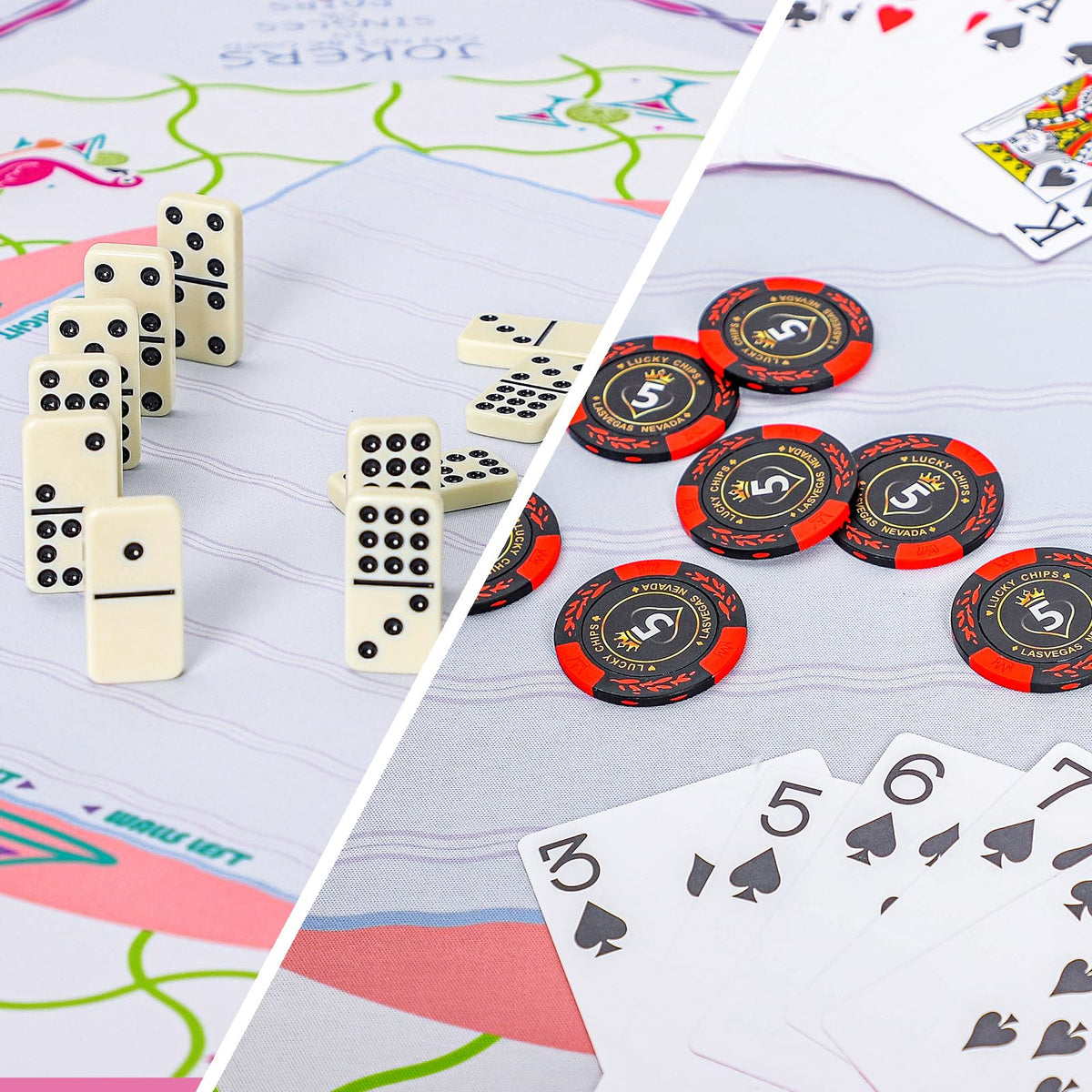 My Mahjong Trove compatible with mahjong, dominoes, dice, and card games.