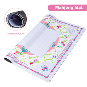 My Mahjong Trove noise-reduction mat minimizes clatter for smoother play.