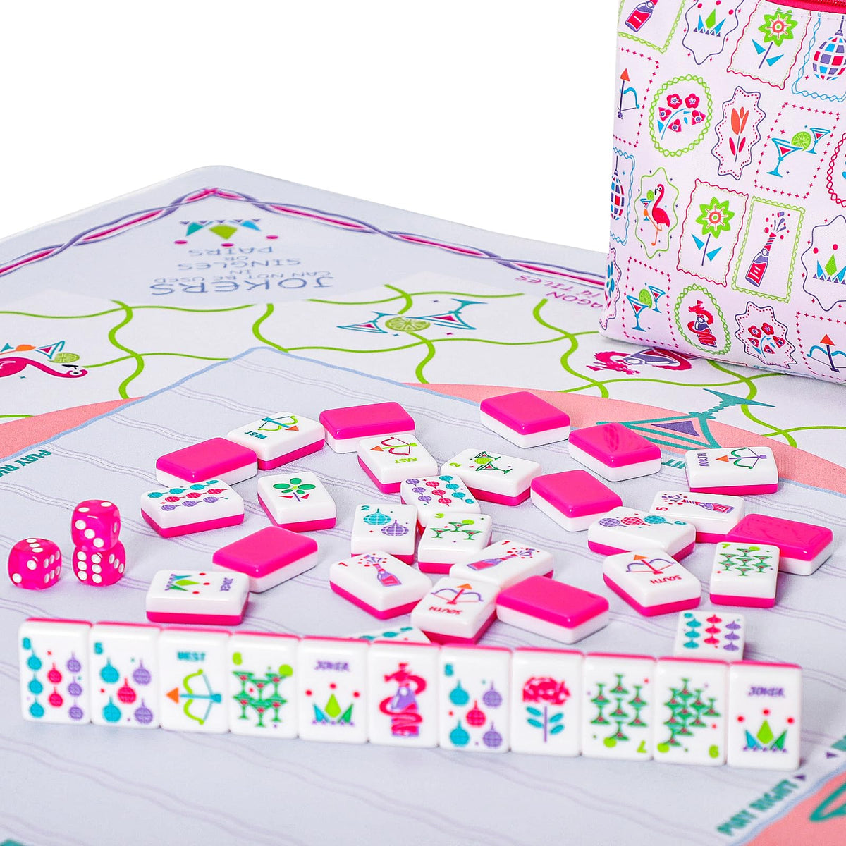 My Mahjong Trove roll-and-store design allows effortless transport and setup.