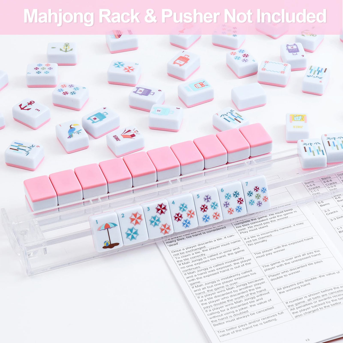 My Mahjong Trove melamine tiles close-up showing durable finish