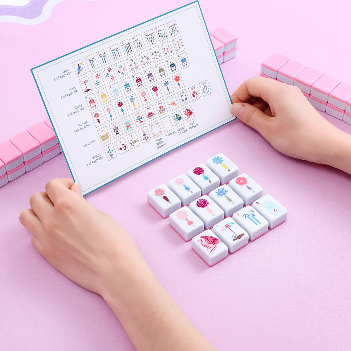 My Mahjong Trove tiles size 1.2 inch for comfortable handling