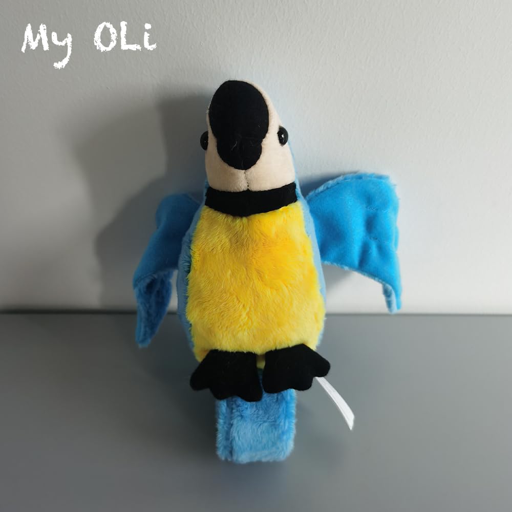 My OLi wristband parrot, a portable companion for on-the-go fun.
