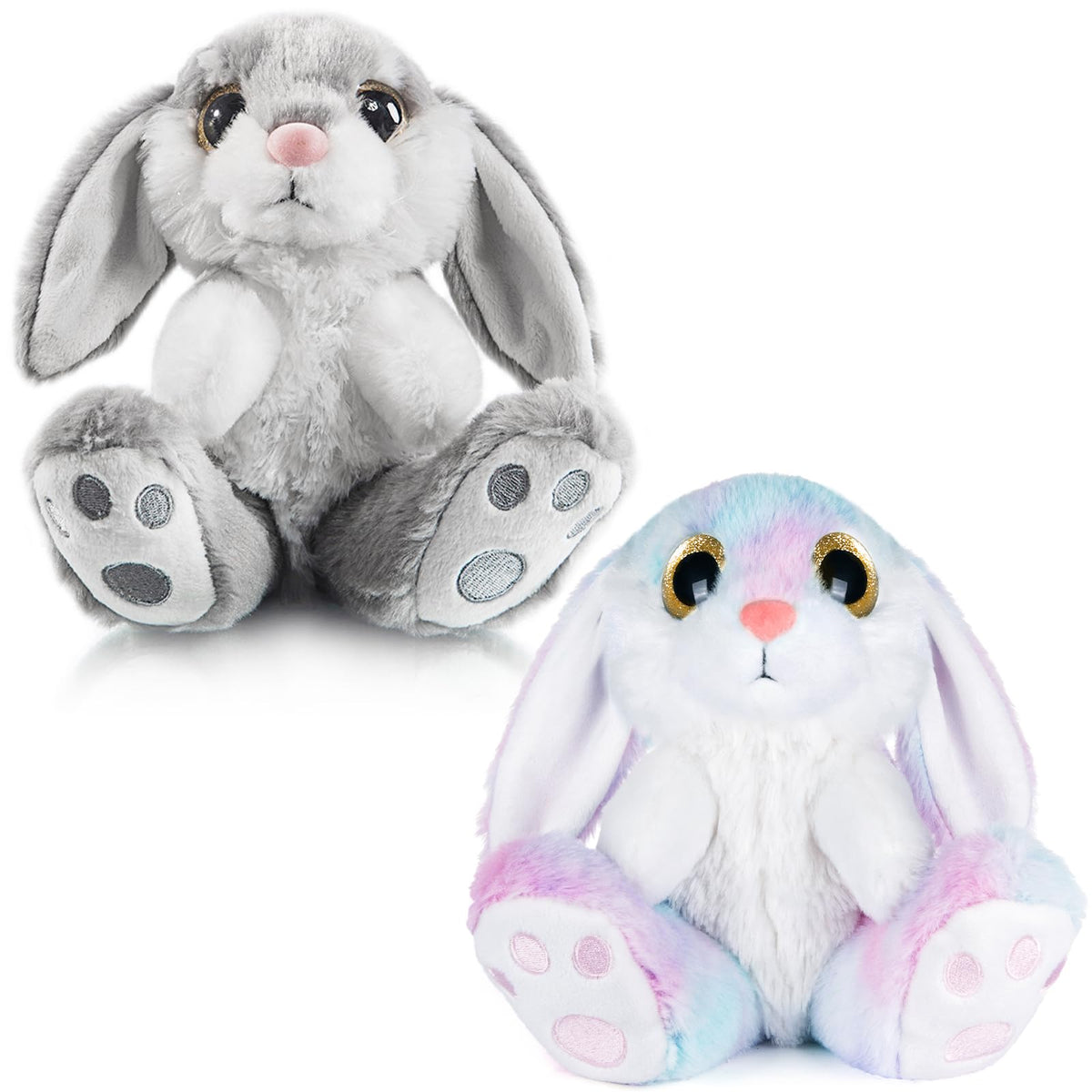My OLi 7-inch gray Easter bunny plush ready for bedtime snuggles