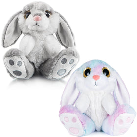 My OLi 7-inch gray Easter bunny plush ready for bedtime snuggles