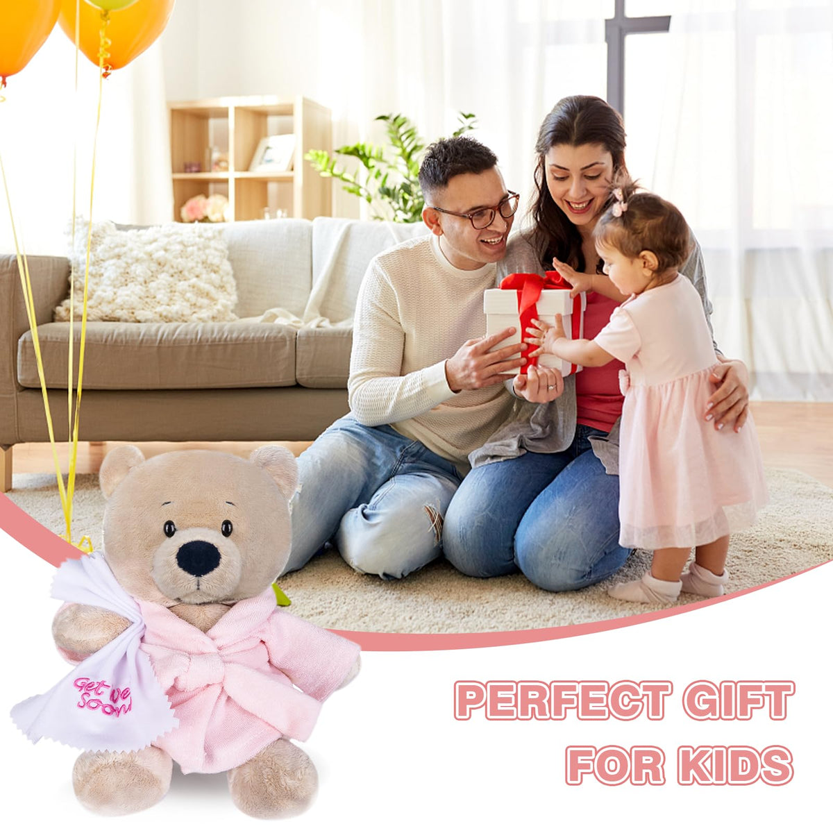 My OLi teddy bear is surface washable for quick cleanup.