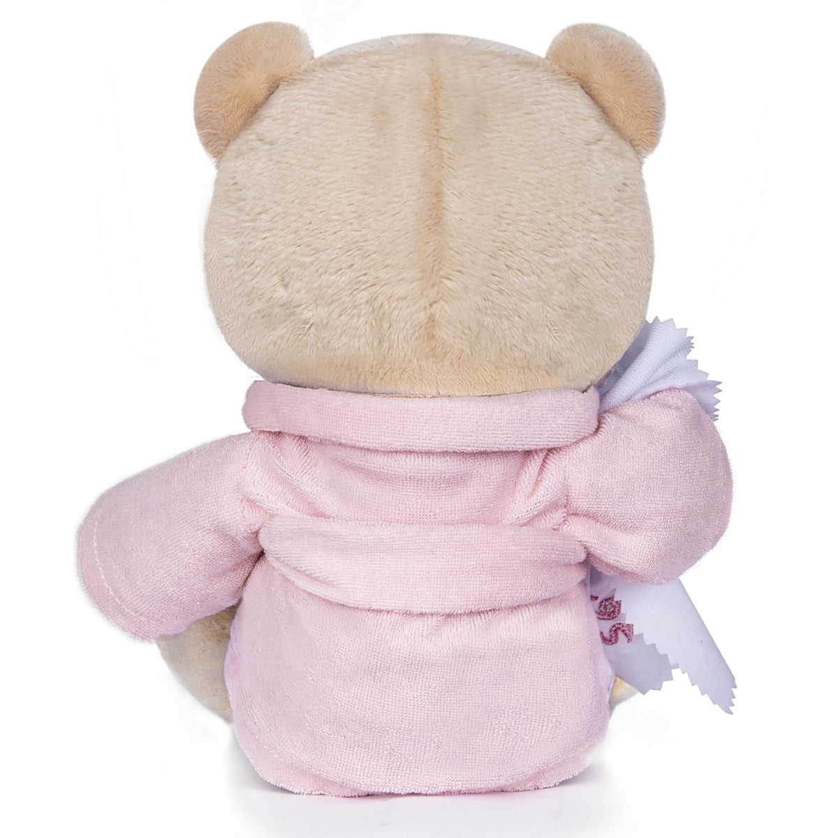 My OLi teddy bear seated at 9 inches fits little hands for cuddling.