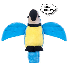 My OLi interactive parrot toy speaks your words, ideal for imaginative play.
