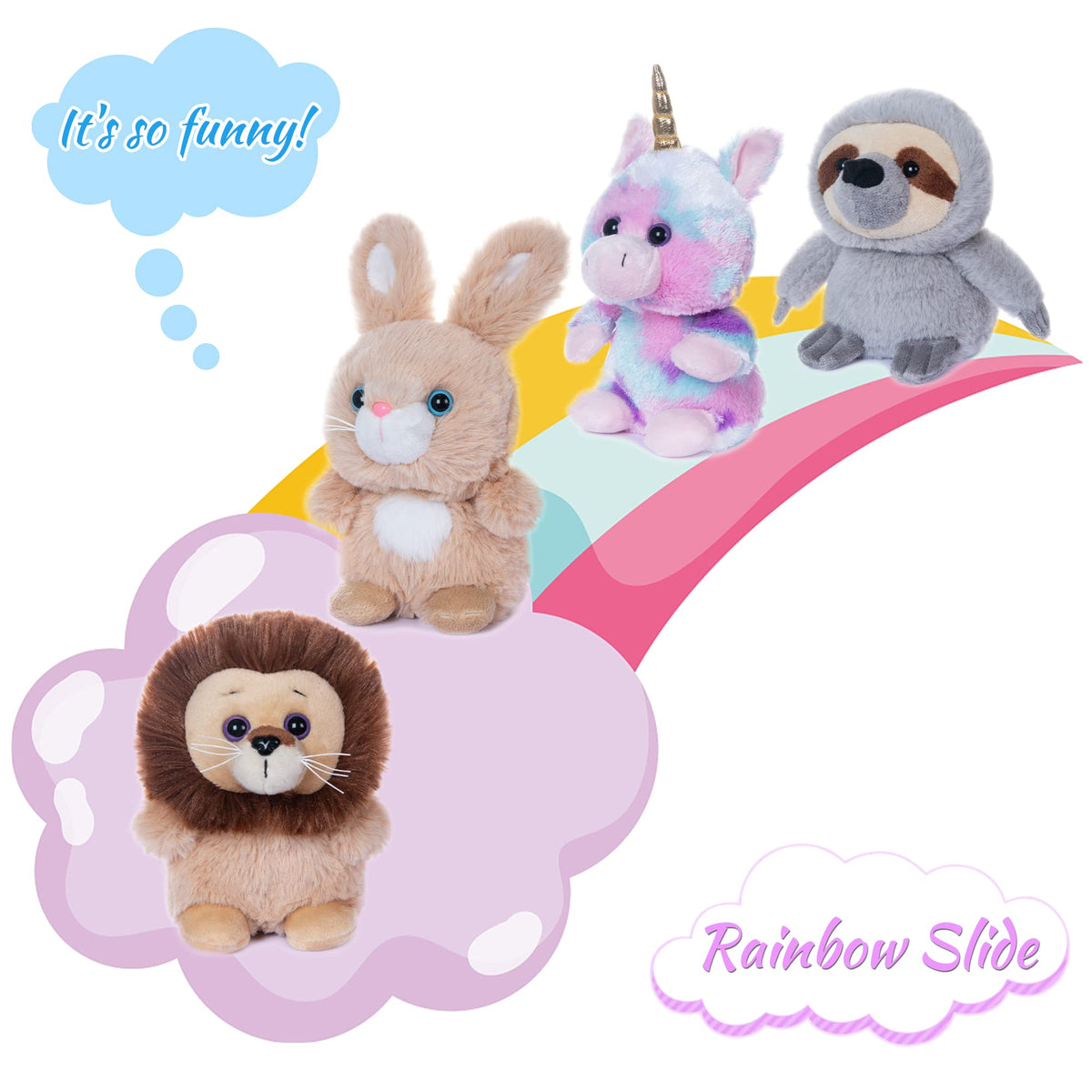 My OLi rabbit 5-inch plush, safe and easy to clean for families.