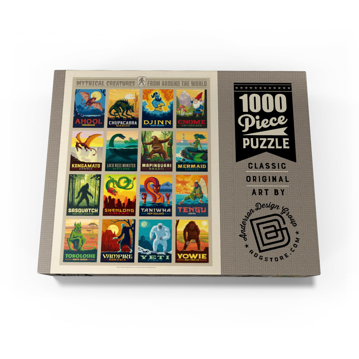 MyPuzzle Mythical Creatures reference poster guiding solving progress