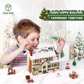 MYFUNTOY Christmas trees and wreath decorations for a cozy scene