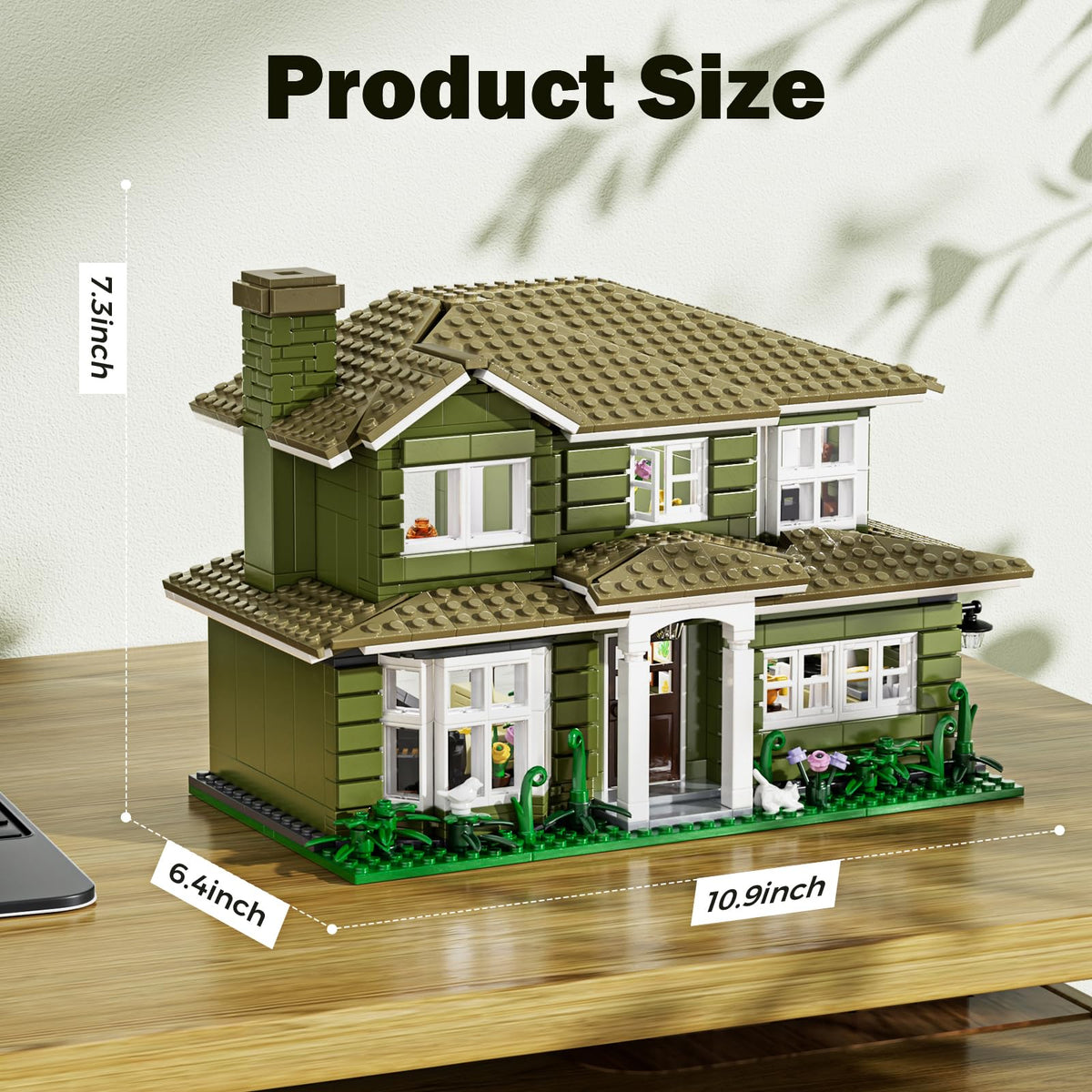 MYFUNTOY Dunphy's House durable ABS bricks ensure safe building.