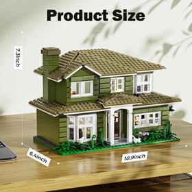 MYFUNTOY Dunphy's House durable ABS bricks ensure safe building.