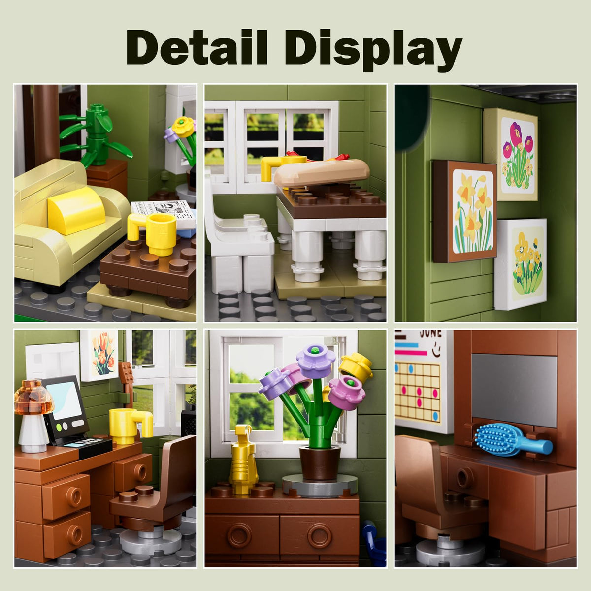MYFUNTOY Dunphy's House kitchen and dining area for cooperative play.