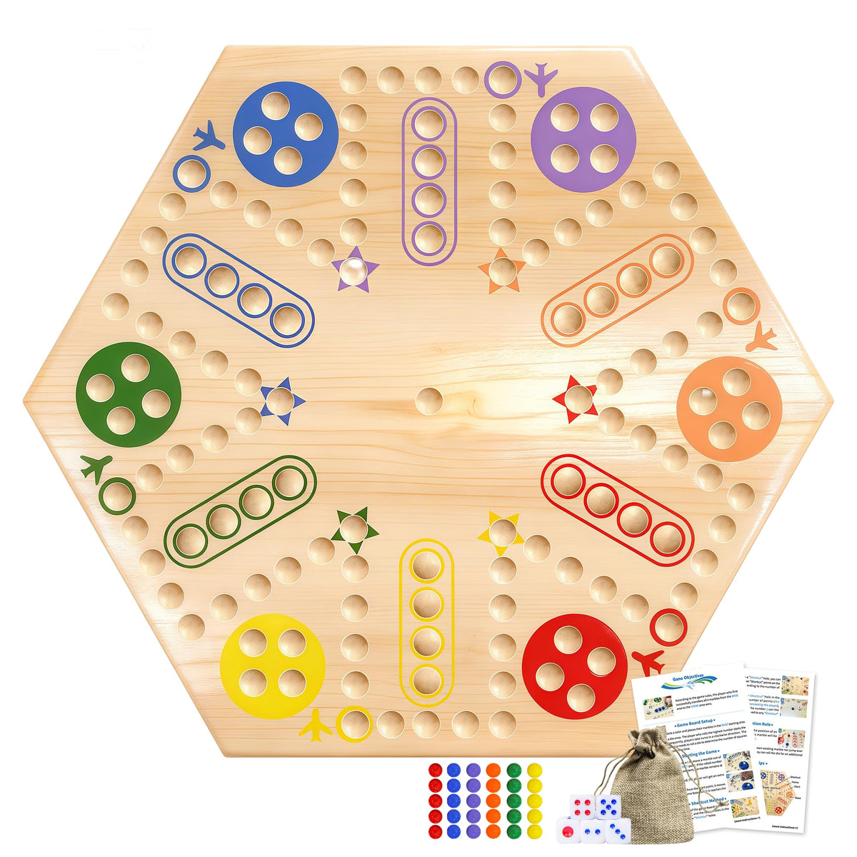 MygikAct Wooden Wahoo board with double-sided design for versatile play.