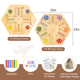 MygikAct color-coded marbles help players track pieces at a glance.