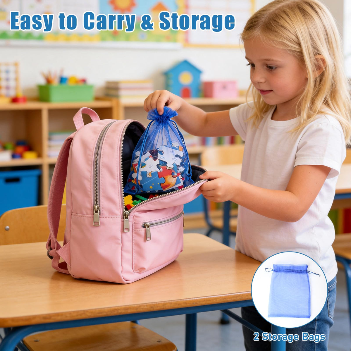 MYJJTYS storage bags portable keeps pieces organized while traveling