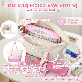 Mykng Nzw canvas tote bag with mat holder simplifies travel organization.