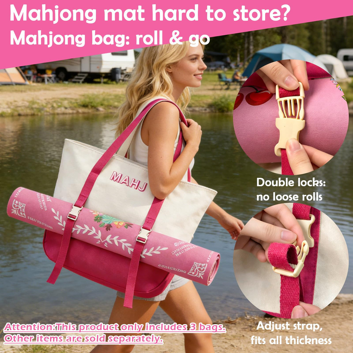 Mykng Nzw drawstring rack-pusher storage for tidy accessories.