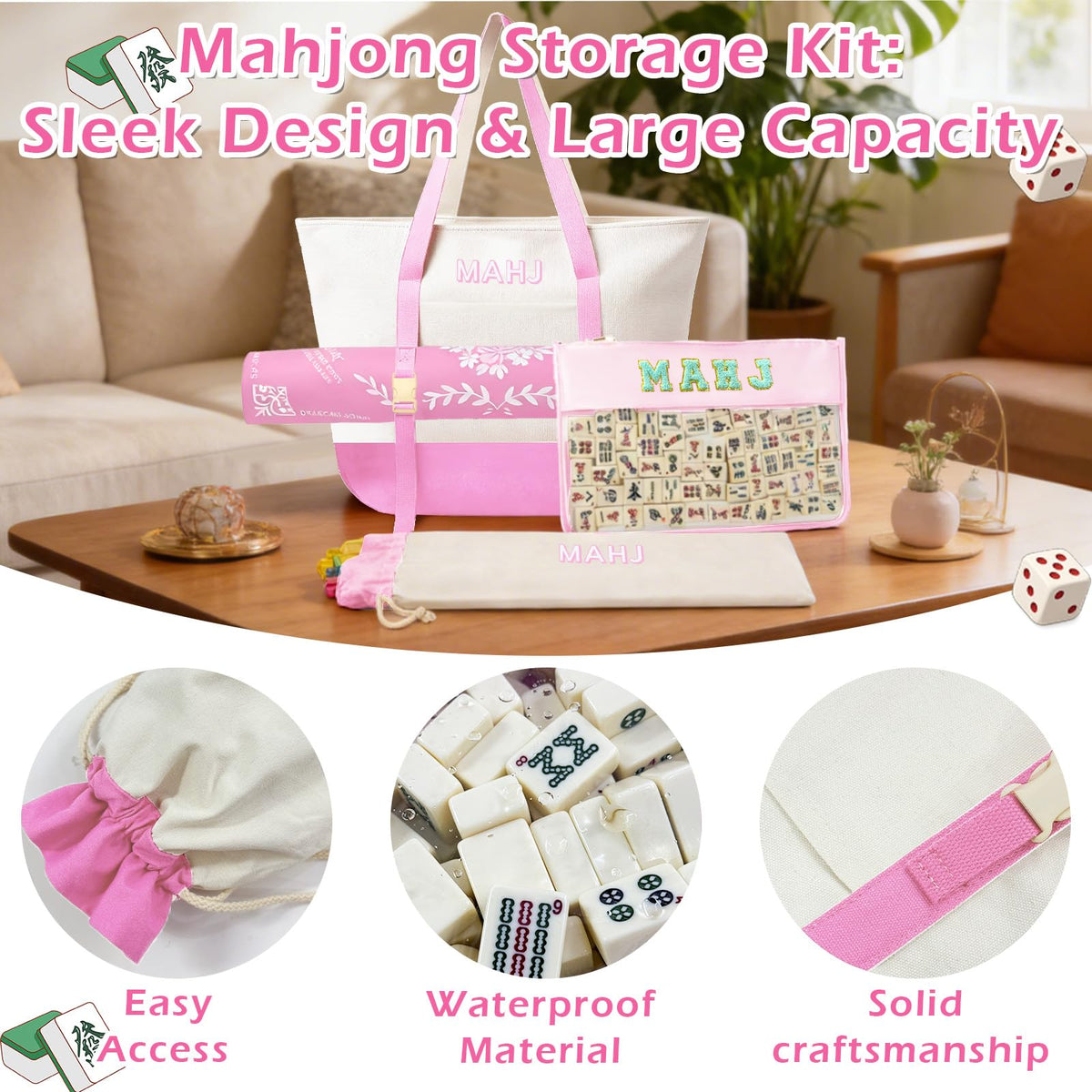 Mykng Nzw portable mahjong bag makes a thoughtful gift for players.