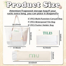 Mykng Nzw zippered tile pouch keeps tiles secure and accessible