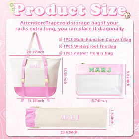 Mykng Nzw zippered tile pouch keeps tiles and accessories secure.