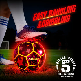 MYOKIA USB-rechargeable light-up ball provides hours of glow.