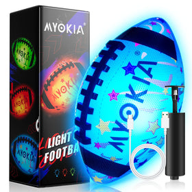 MYOKIA RGB glow football front-lit for clear night visibility during outdoor games