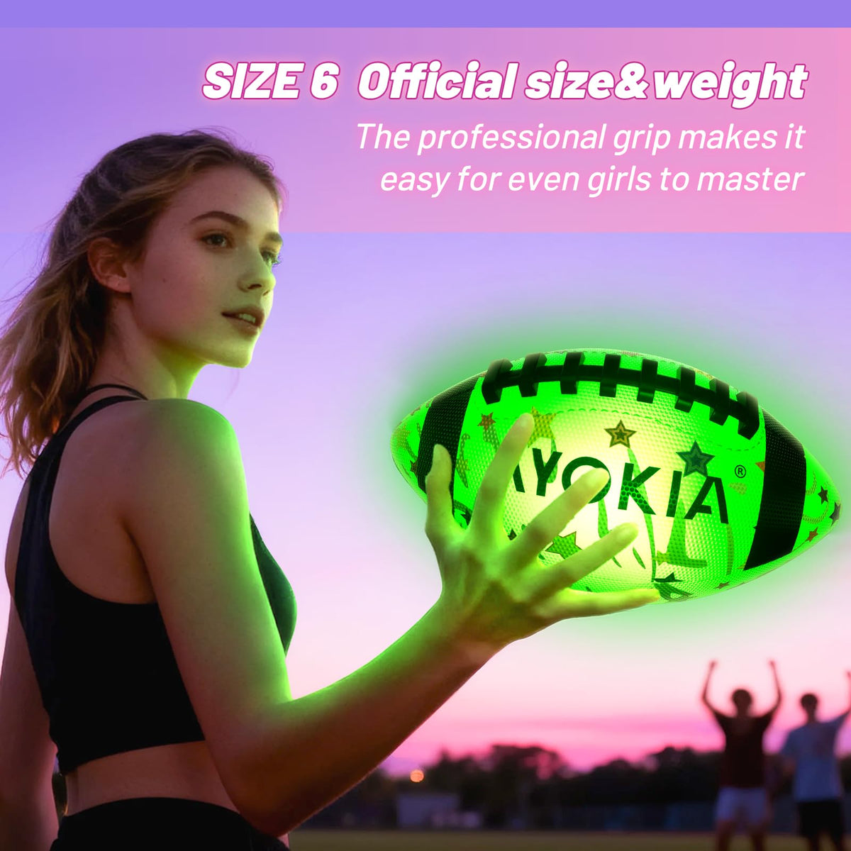 MYOKIA RGB glow football gift-ready packaging for birthdays