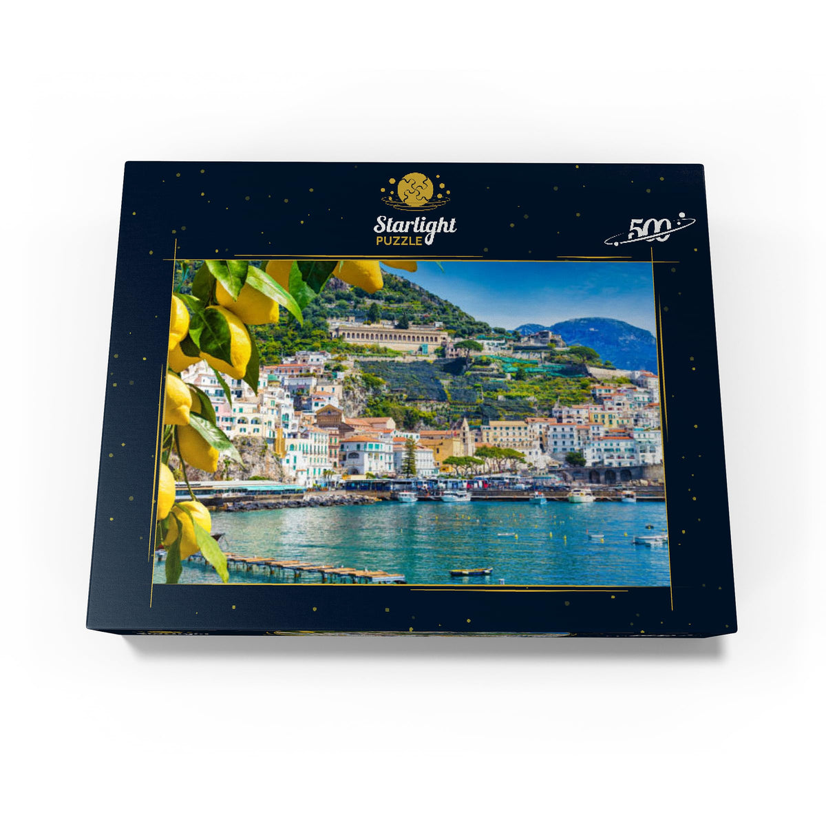 MyPuzzle Amalfi coast vibrant scene highlighting depth and contrast for focus work.