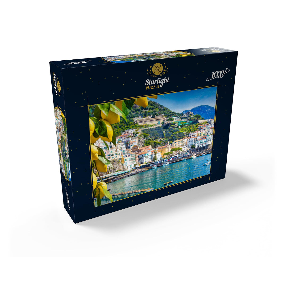 MyPuzzle Amalfi coastlines view with vibrant colors to boost focus.