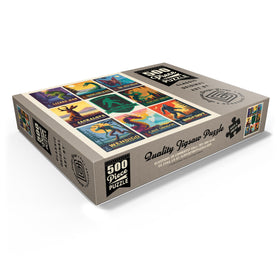 MyPuzzle Legends national parks assembly view for easier piece matching