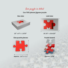 MyPuzzle blue puzzle cardboard highlights durable build for long-lasting play