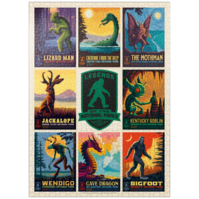 MyPuzzle Legends National Parks multi-image print highlights vibrant colors for immersive puzzle sessions