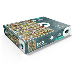 MyPuzzle State Birds collage 500-piece puzzle edge pieces are precision-cut for a clean fit.