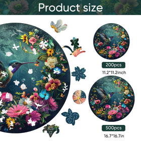 Mys Aurora hummingbird puzzle 200 pieces invites family bonding through problem solving