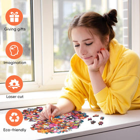 Mys Aurora puzzle in progress inviting family collaboration