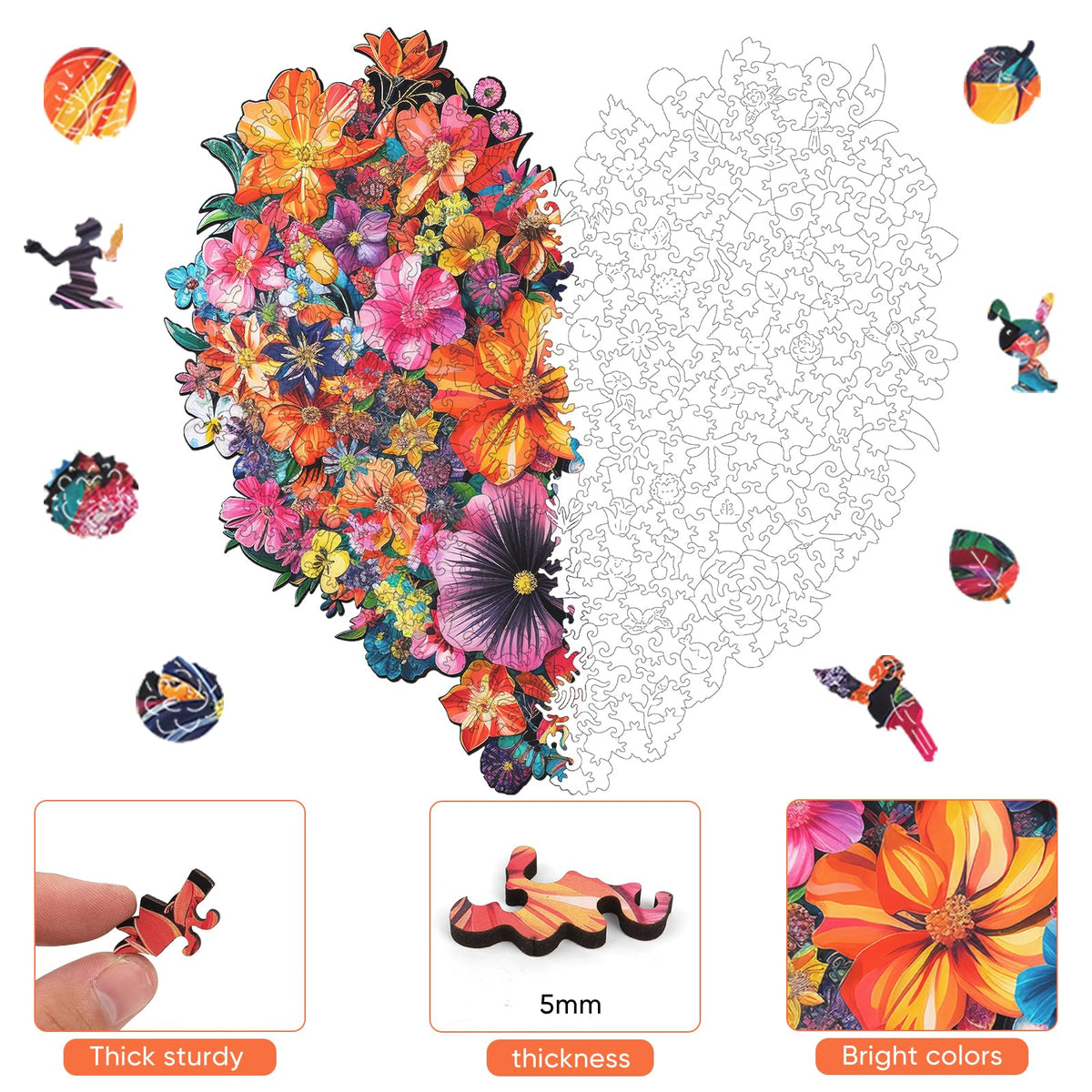 Mys Aurora unique-shaped 200-piece puzzle for adults