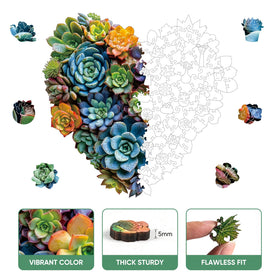 Mys Aurora wooden puzzle art piece highlighting nature-inspired imagery