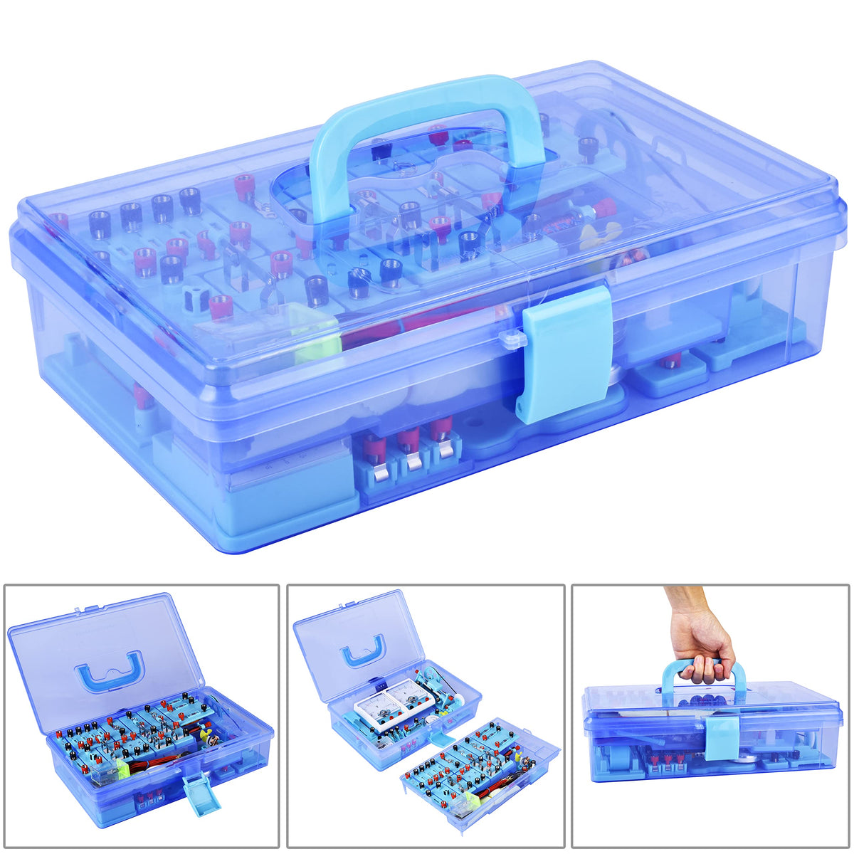 Mysterystone sturdy storage case keeps components organized for portability